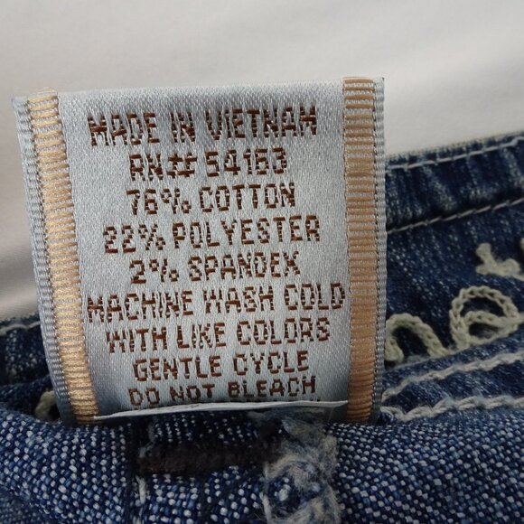 Y2K Vintage Sears Industrial Cotton Fit & Flare Juniors Jeans Size 9 - Picture 6 of 9